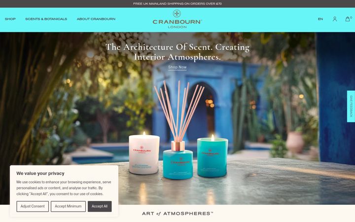 Screenshot of cranbourn.com