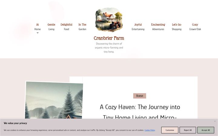 Screenshot of cranbrierfarm.com
