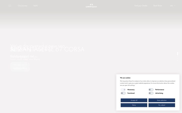Screenshot of cranchi.com