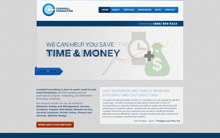 Screenshot of crandallconsult.com