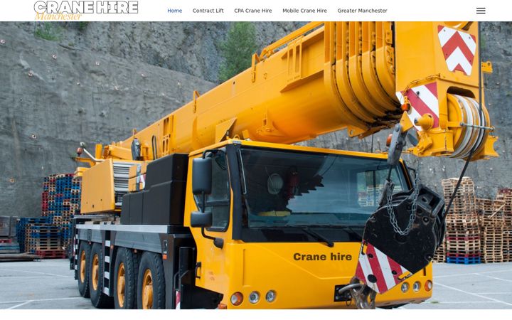 Screenshot of crane-hire2.co.uk