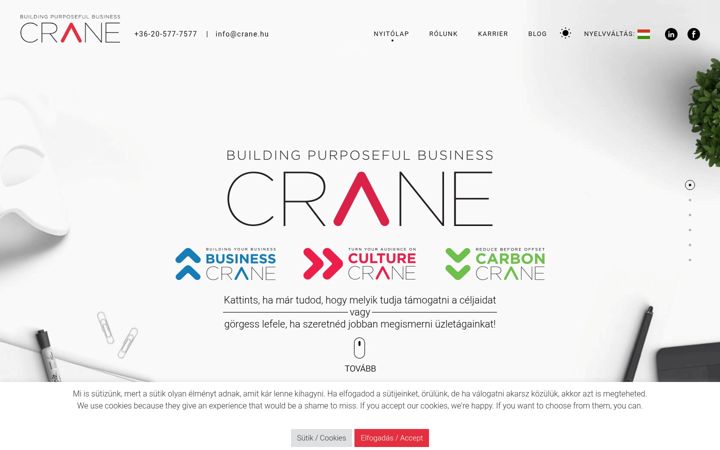 Screenshot of crane.hu