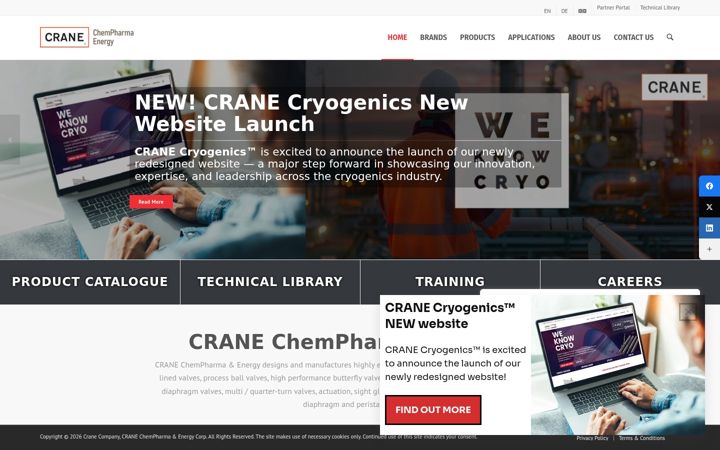 Screenshot of cranecpe.com