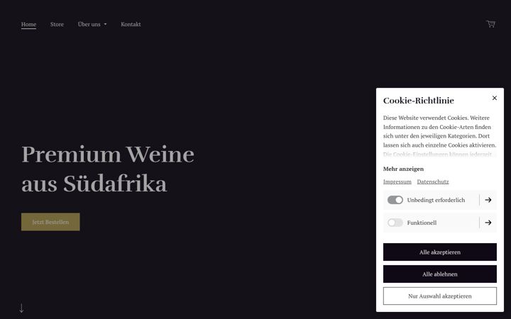 Screenshot of cranefields.de