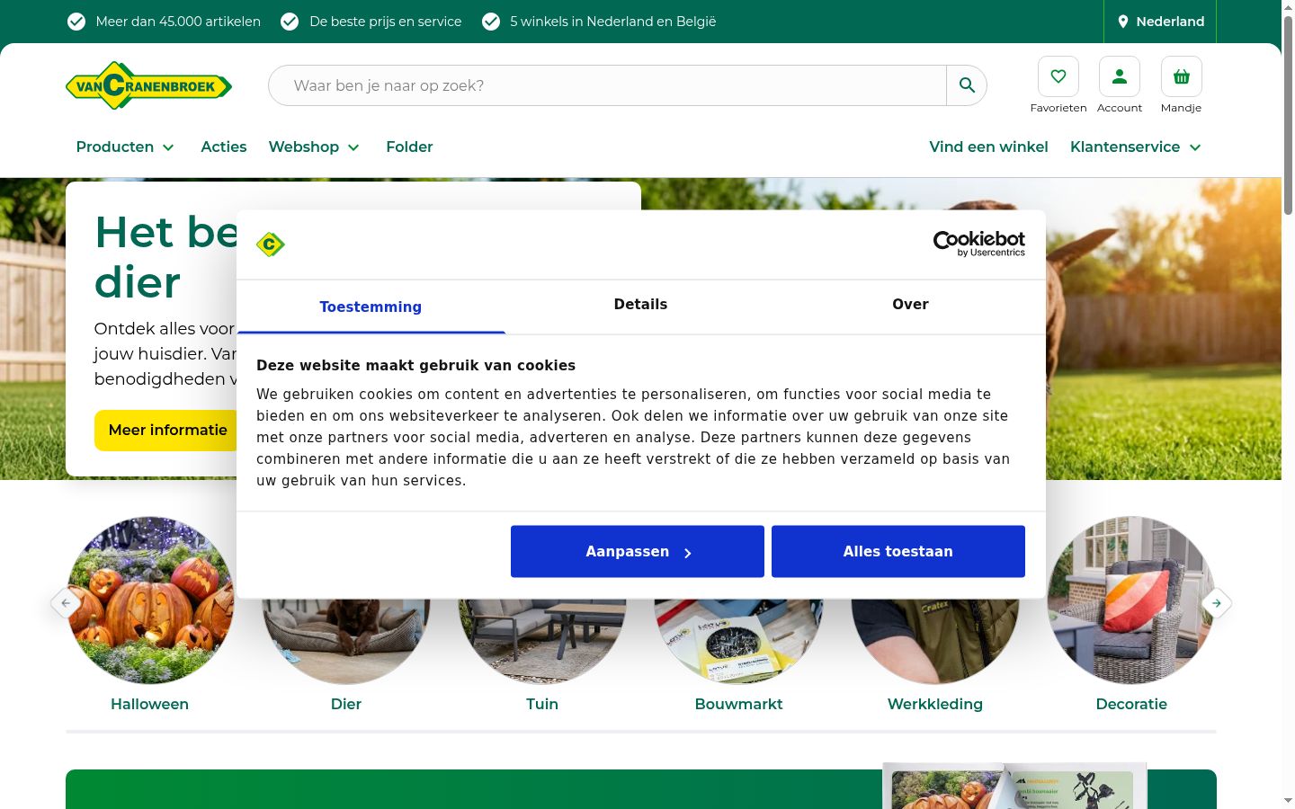 Snímka obrazovky banera súhlasu zobrazeného pred akoukoľvek interakciou