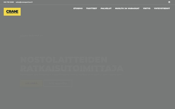 Screenshot di cranepartner.fi