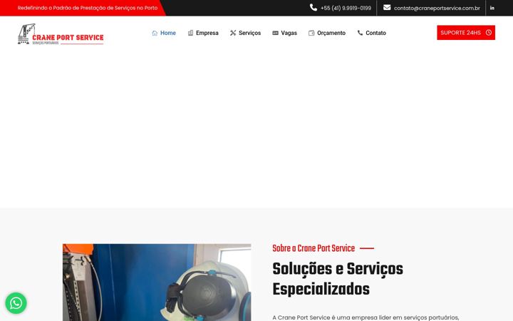 Zrzut ekranu craneportservice.com.br
