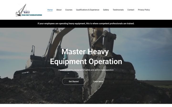 Screenshot of cranesafetechtt.com