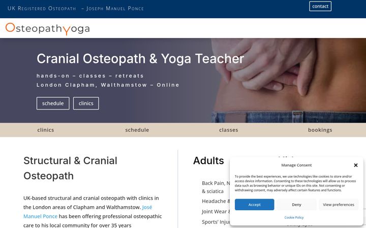 Screenshot of cranial-osteopath.com
