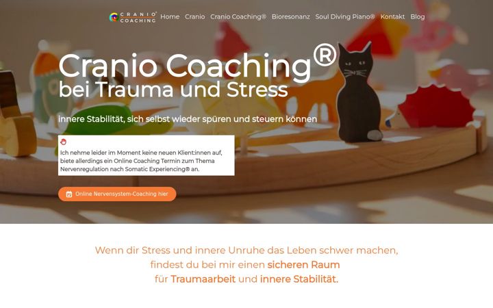 Screenshot of cranio-coaching.de