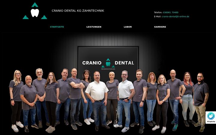 Screenshot of cranio-dental.de