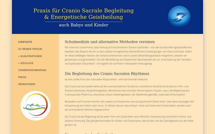 Screenshot of cranio-heiler.de
