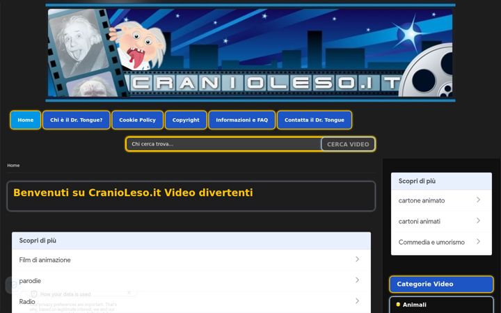 Screenshot of cranioleso.it