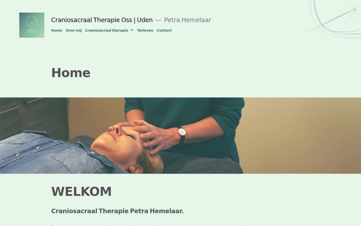 Screenshot of craniopetrahemelaar.nl