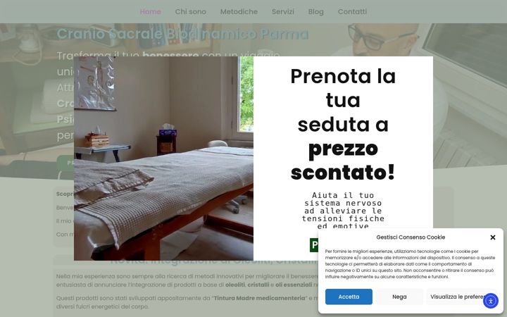 Captura de ecrã de craniosacraleparma.it