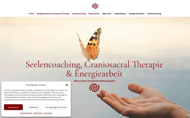Screenshot of craniosacraltherapie-basel.ch