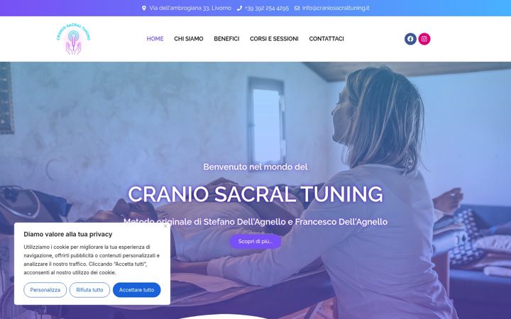 Screenshot of craniosacraltuning.it
