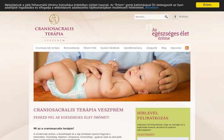 Screenshot of cranioveszprem.hu