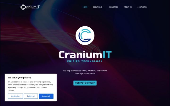 Screenshot of craniumit.com