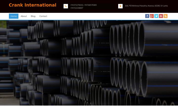 Screenshot of crankinternational.com