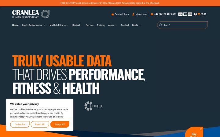 Screenshot of cranlea.co.uk