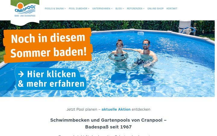 Screenshot of cranpool.com