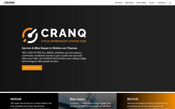 Snímek obrazovky cranq.co.uk