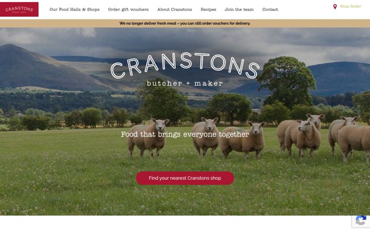 Screenshot of cranstons.net