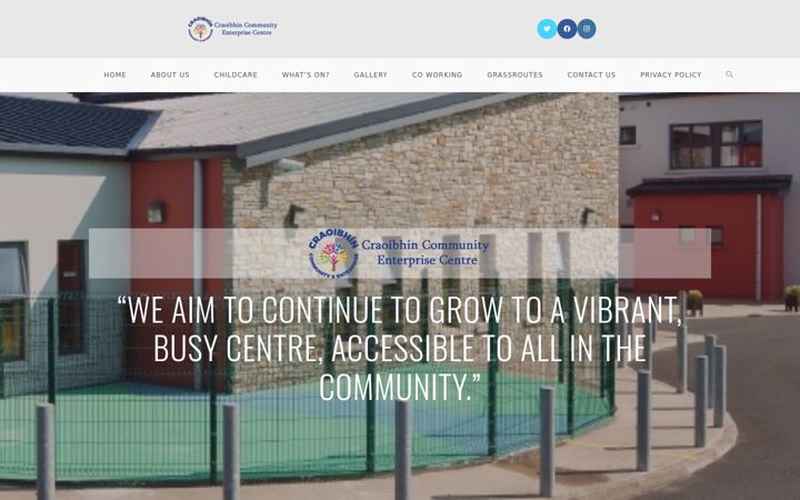 Screenshot of craoibhintermon.ie