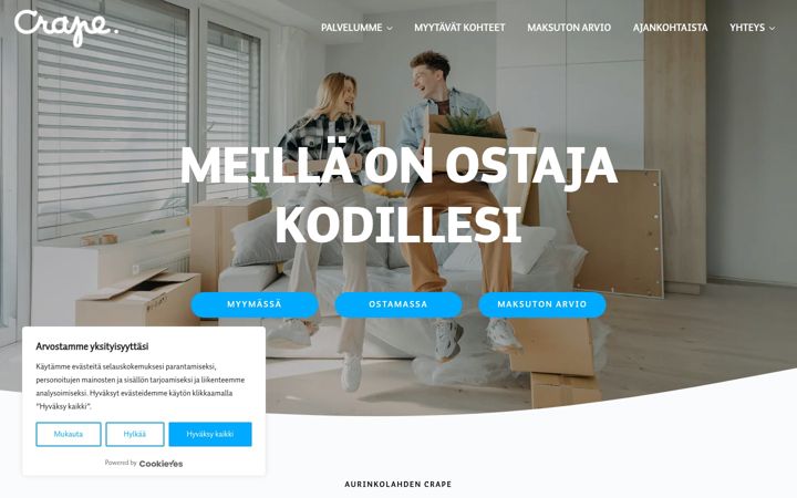 Screenshot of crape.fi
