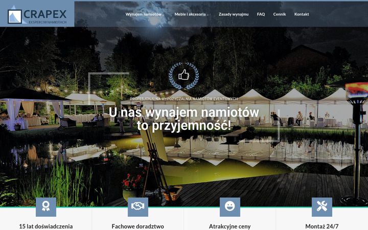 Kuvakaappaus sivustosta crapex.pl