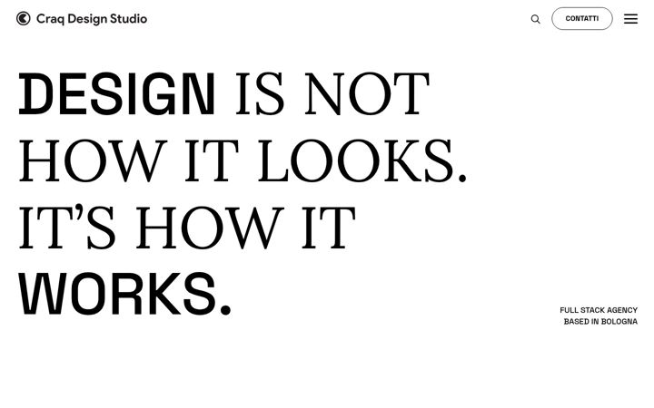 Screenshot of craqdesignstudio.it