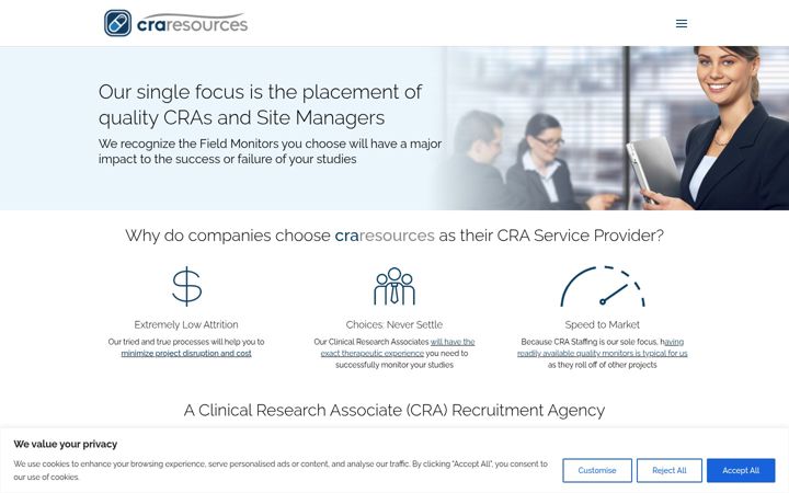Screenshot of craresources.com
