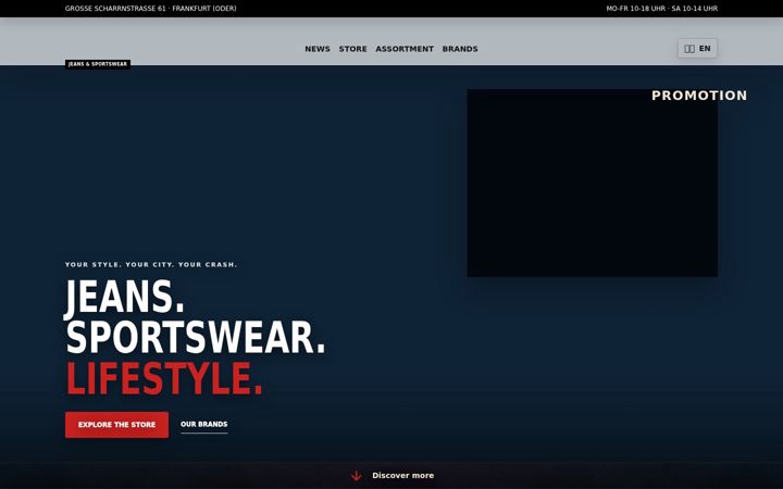 Screenshot of crash-jeans.de