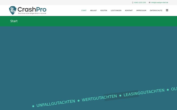 Screenshot of crashpro-kiel.de