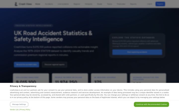 Screenshot of crashview.co.uk