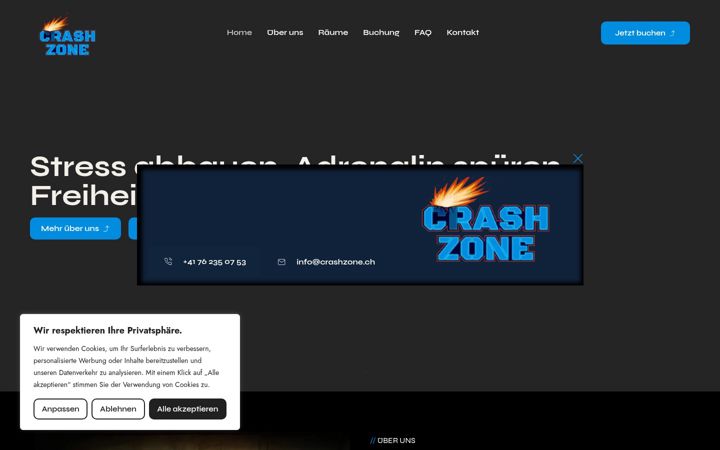 Screenshot of crashzone.ch