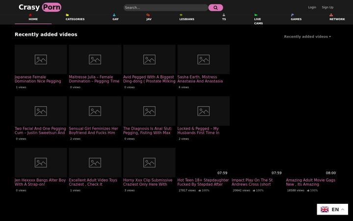 Screenshot of crasyporn.com