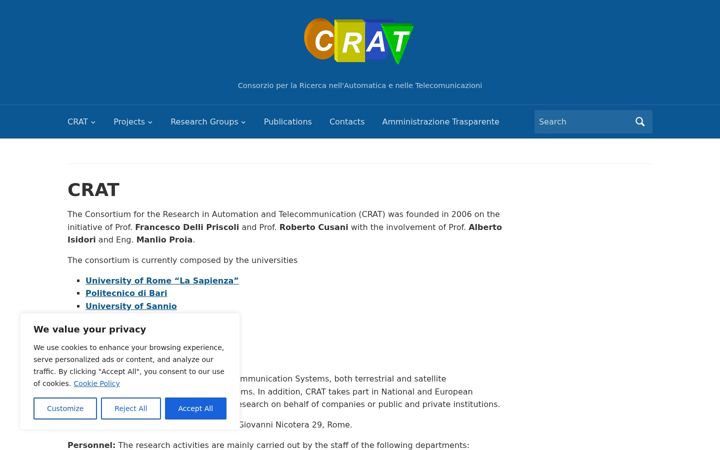 Screenshot of crat.eu