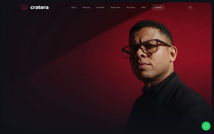 Screenshot of crateradesign.com.br