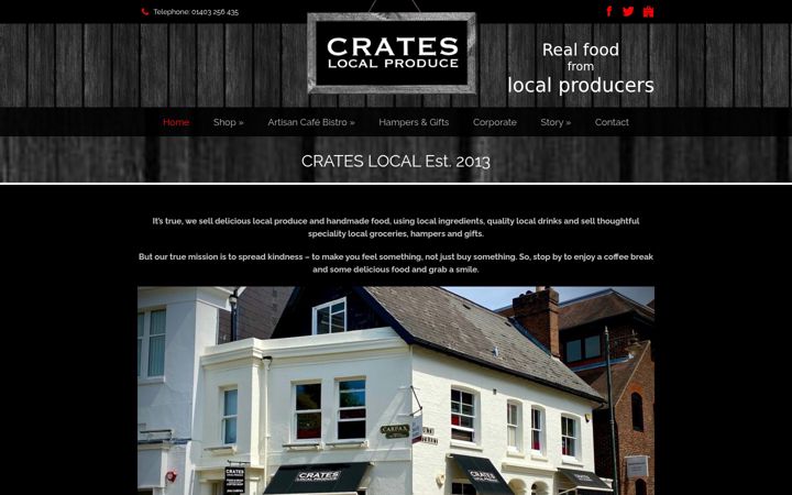 Екранна снимка на crateslocal.co.uk