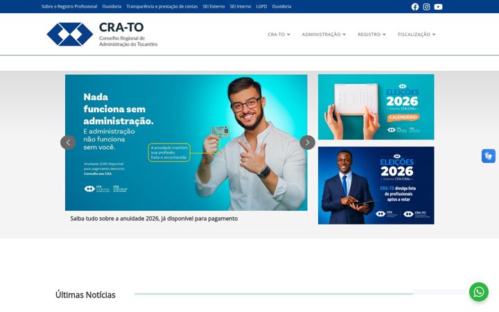 Screenshot of crato.org.br