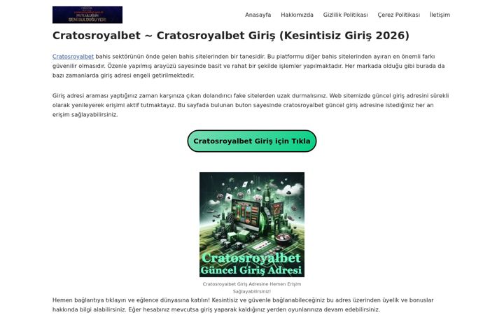 Screenshot of cratosroyalbet.gen.tr