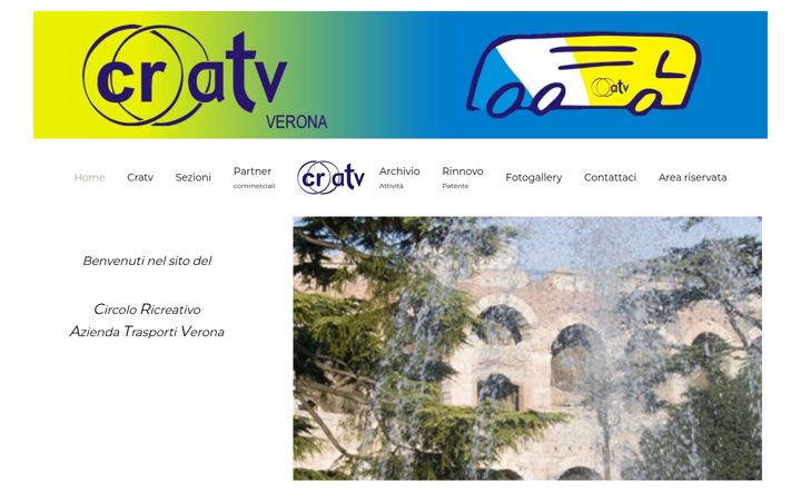 Screenshot of cratv.verona.it