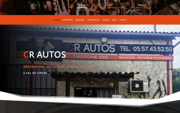 Screenshot of crautos.fr