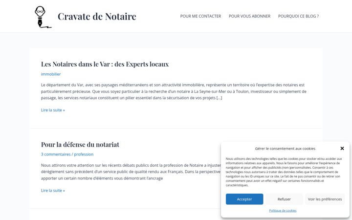 Screenshot of cravatedenotaire.com