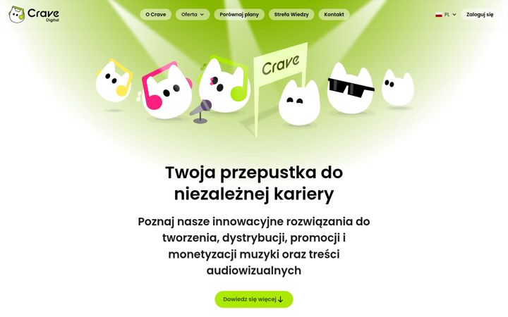 Screenshot of crave-digital.eu
