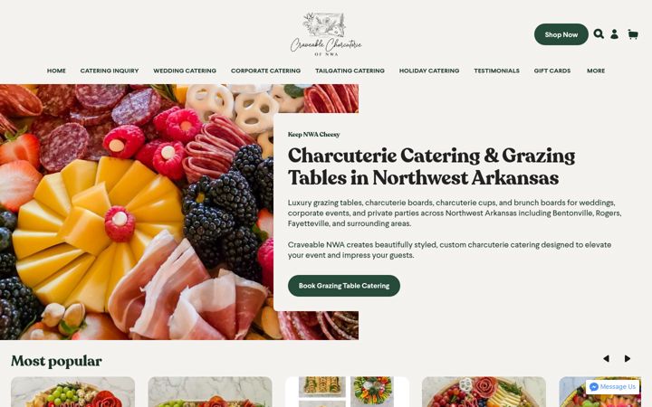 Ekraanipilt saidist craveablenwa.com