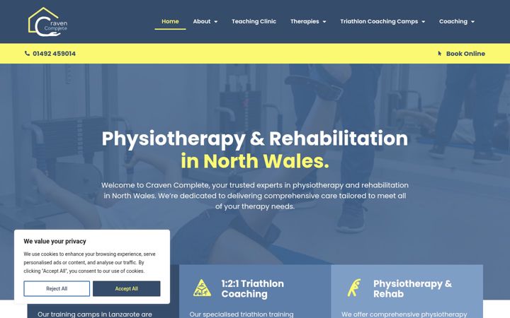 Screenshot of cravencomplete.co.uk