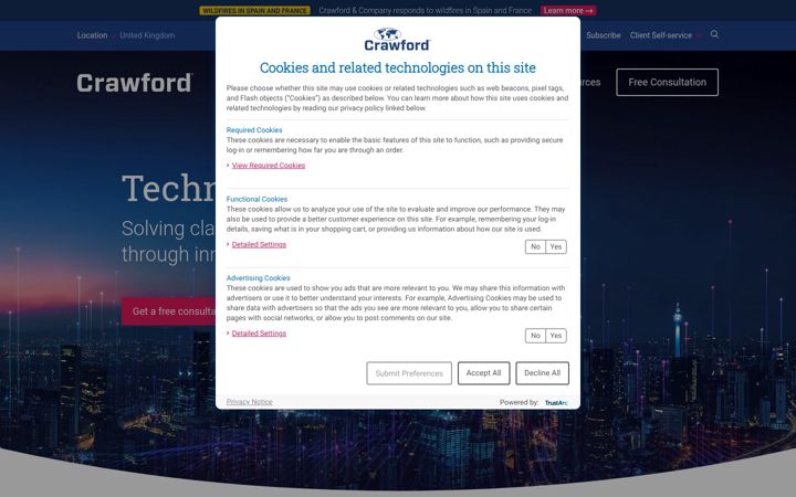 Screenshot of crawco.co.uk